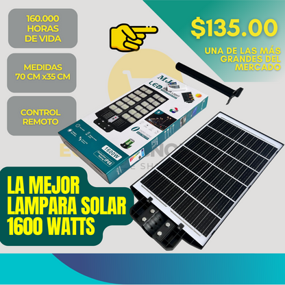 LAMPARA SOLAR DE 1600 WATTS