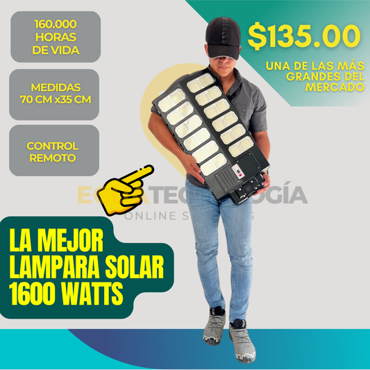 LAMPARA SOLAR DE 1600 WATTS