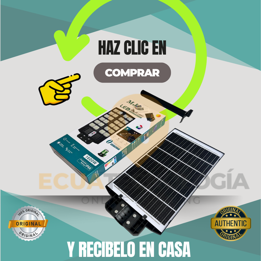 LAMPARA SOLAR DE 1600 WATTS