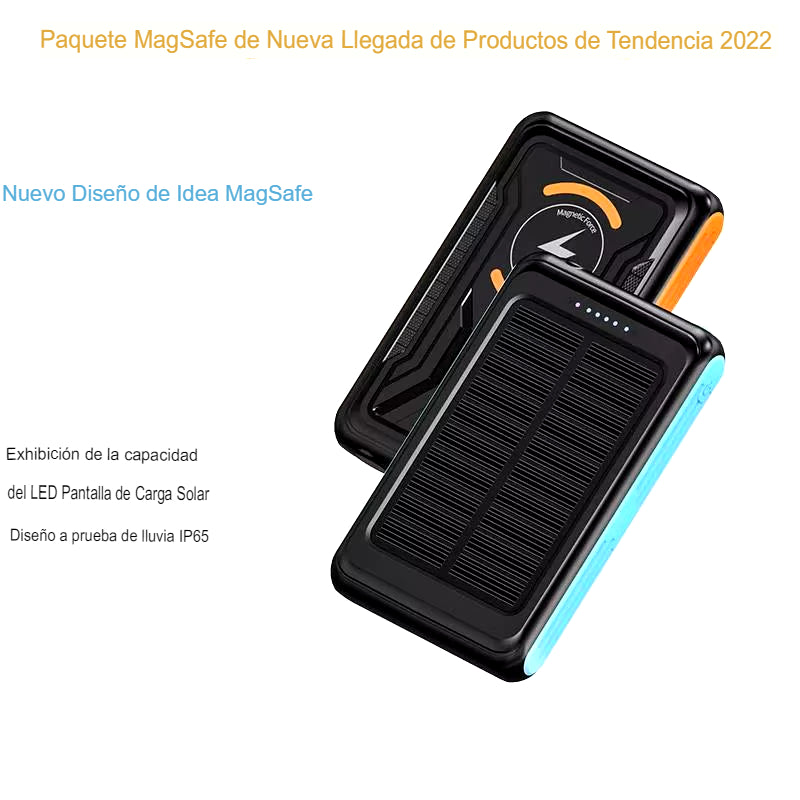 CARGADOR PORTATIL CON PANEL SOLAR DE 50000mAh